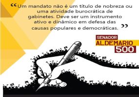 Material de campanha. Folder
